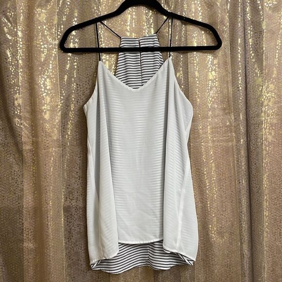 Express reversible black and white striped Barcelona cami, size S - Picture 5 of 5